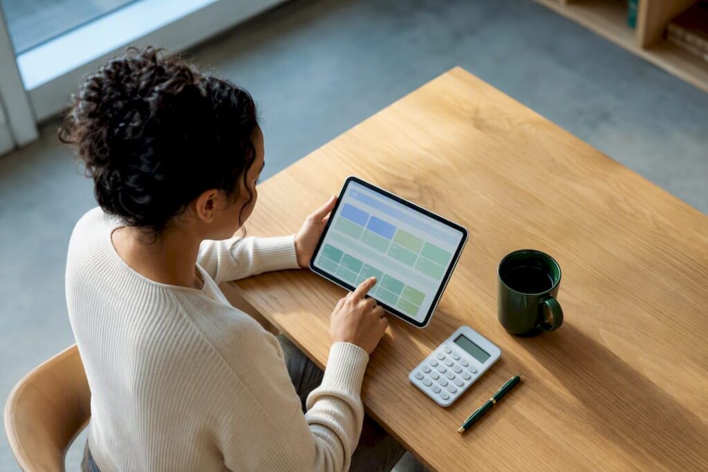 Worker comparing health coverage options