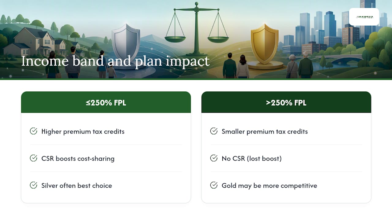 How Your Income Level Changes What You'll Actually Pay — overview diagram