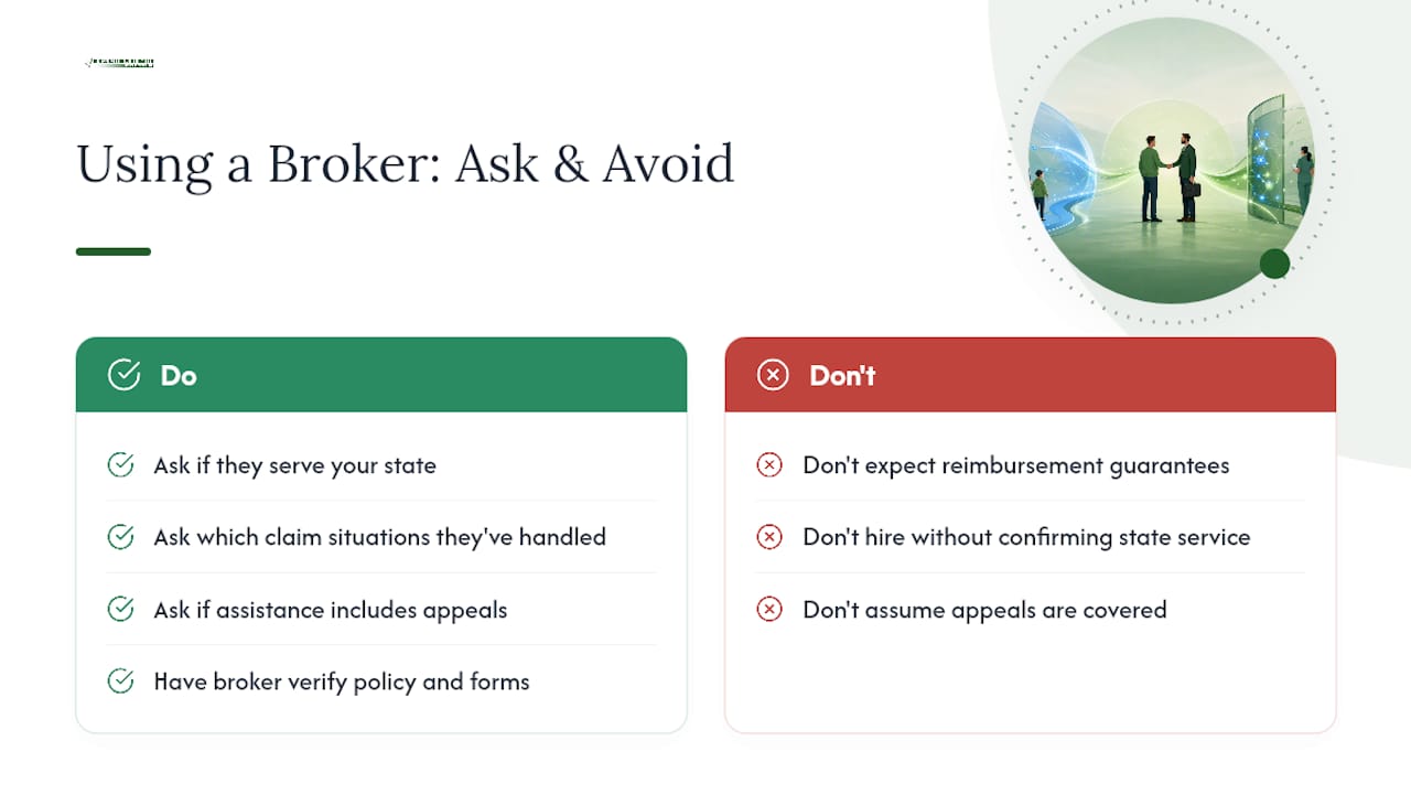 Should You Ask a Broker for Help With an Out-of-Network Claim? — overview diagram