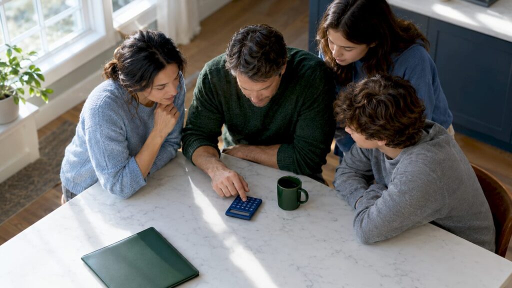 Family calculating health subsidy eligibility