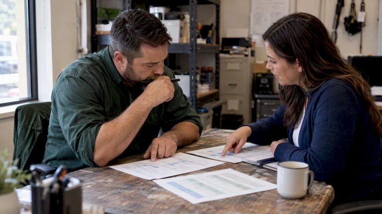 Texas business owner comparing health coverage options