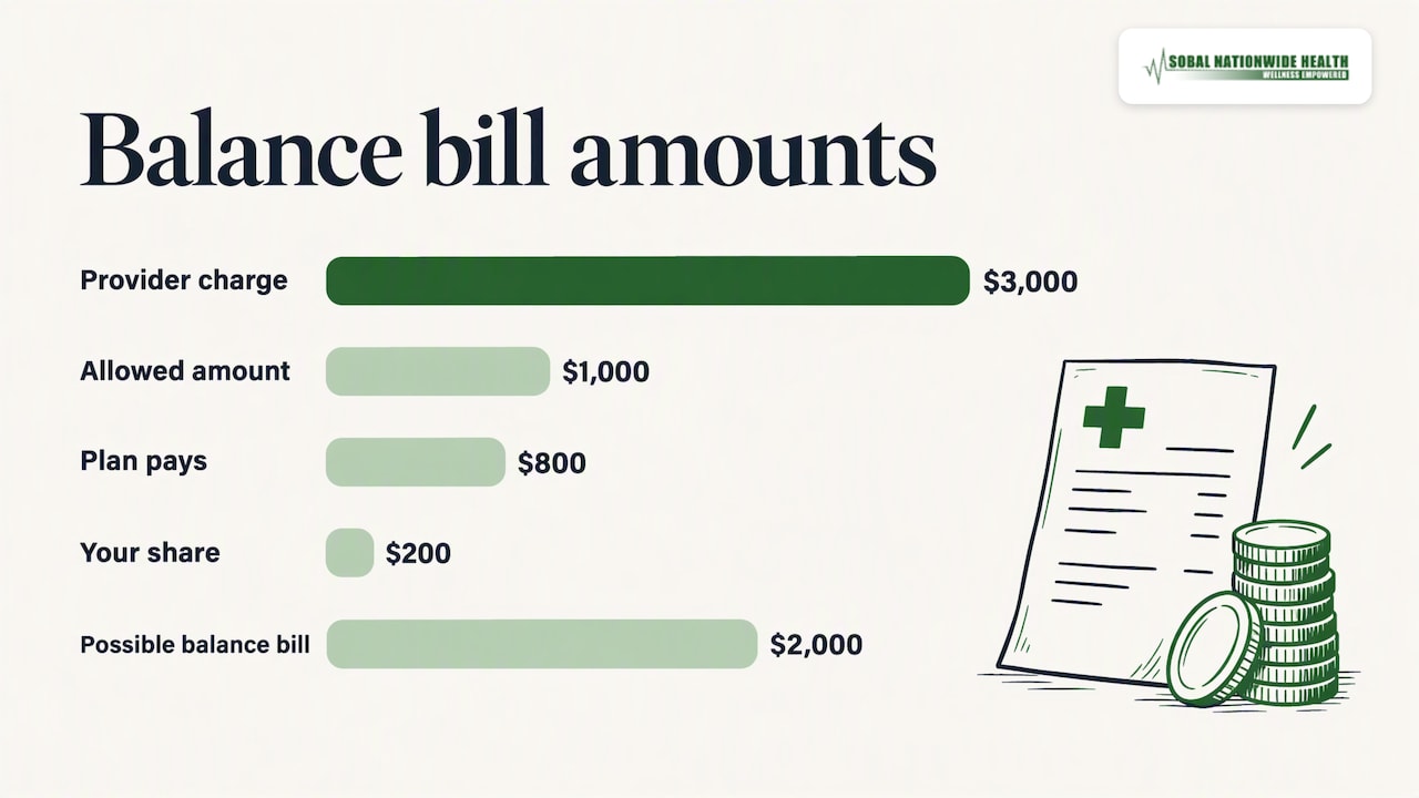 What balance billing is, and why it feels like a surprise — overview diagram